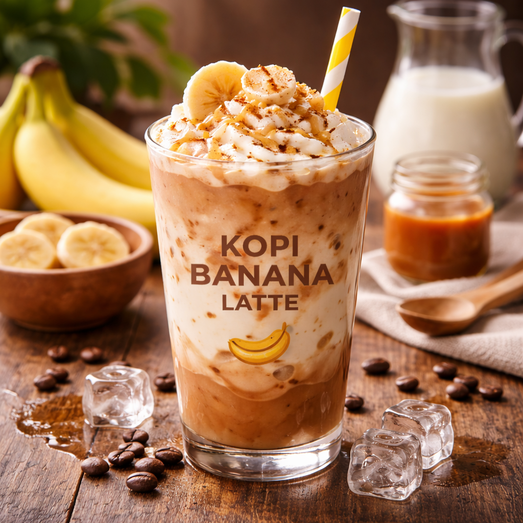 Kopi Banana Latte dengan rasa pisang dan espresso
